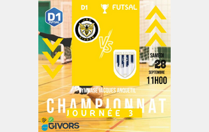 MATCH JSO.GIVORS VS LYON 8 FUTSAL